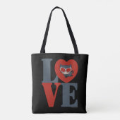 Chibi Catoman LOVE Tote Bag (Achterkant)