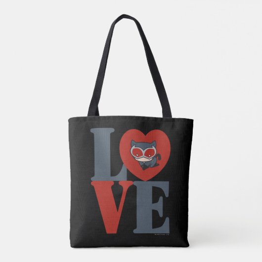 Chibi Catoman LOVE Tote Bag (Achterkant)