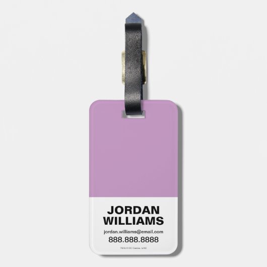 Chibi Catoman Stealing A Diamond Bagagelabel (Achterkant verticaal)