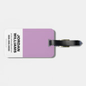 Chibi Catoman Stealing A Diamond Bagagelabel (Achterkant horizontaal)