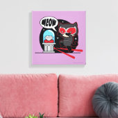 Chibi Catoman Stealing A Diamond Canvas Afdruk (Insitu (Woonkamer))