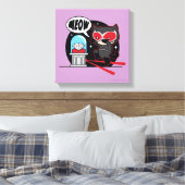 Chibi Catoman Stealing A Diamond Canvas Afdruk (Insitu (Slaapkamer))