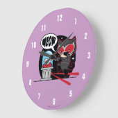 Chibi Catoman Stealing A Diamond Grote Klok (Hoek)