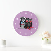 Chibi Catoman Stealing A Diamond Grote Klok (Huis)