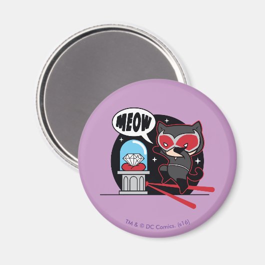 Chibi Catoman Stealing A Diamond Magneet (Voorkant / Achterkant)