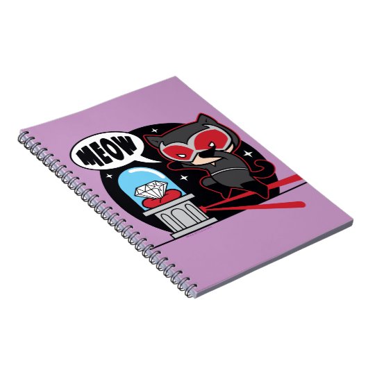 Chibi Catoman Stealing A Diamond Notitieboek (Rechterzijde)