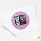Chibi Catoman Stealing A Diamond Ronde Sticker (Envelop)