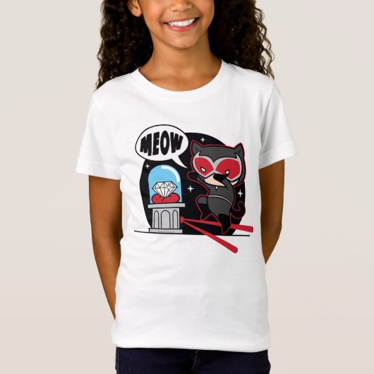 Chibi Catoman Stealing A Diamond T-shirt (Voorkant)