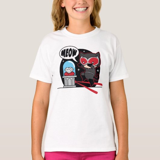 Chibi Catoman Stealing A Diamond T-shirt (Voorkant)