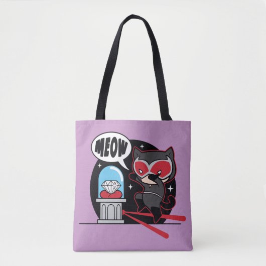 Chibi Catoman Stealing A Diamond Tote Bag (Voorkant)