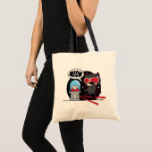 Chibi Catoman Stealing A Diamond Tote Bag (Voorkant (product))