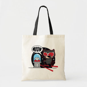 Chibi Catoman Stealing A Diamond Tote Bag