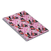 Chibi Catwoman, Harley Quinn, en Kittens Pattern Notitieboek (Rechterzijde)