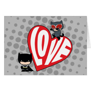 Chibi Catwoman Pounce op Batman