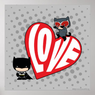 Chibi Catwoman Pounce op Batman 2 Poster