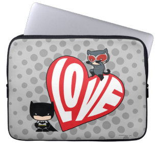 Chibi Catwoman Pounce op Batman Laptop Sleeve