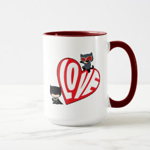 Chibi Catwoman Pounce op Batman Mok