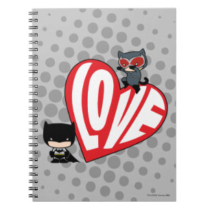 Chibi Catwoman Pounce op Batman Notitieboek