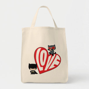 Chibi Catwoman Pounce op Batman Tote Bag