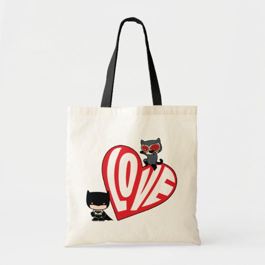Chibi Catwoman Pounce op Batman Tote Bag (Voorkant)