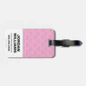 Chibi Catwoman Sitting Atop Large Diamond Bagagelabel (Achterkant horizontaal)