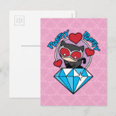 Chibi Catwoman Sitting Atop Large Diamond Briefkaart (Voorkant / Achterkant)