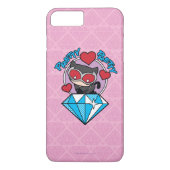Chibi Catwoman Sitting Atop Large Diamond Case-Mate iPhone Case (Achterkant)