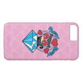 Chibi Catwoman Sitting Atop Large Diamond Case-Mate iPhone Case (Achterkant (Horizontaal))