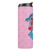 Chibi Catwoman Sitting Atop Large Diamond Thermosbeker (Gedraaid links)