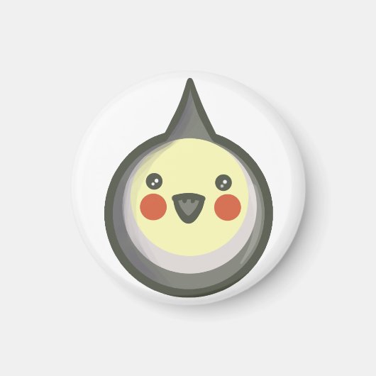 Chibi Cockatiel Magneet (Voorkant)