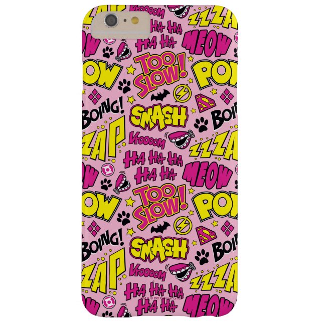 Chibi Comic Phrases en Logos Pattern Case-Mate iPhone Case (Achterkant)