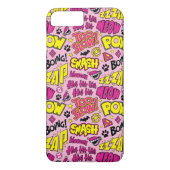 Chibi Comic Phrases en Logos Pattern Case-Mate iPhone Case (Achterkant)