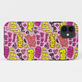 Chibi Comic Phrases en Logos Pattern Case-Mate iPhone Case (Achterkant (horizontaal))