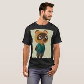 Chibi Cozy Tanuki Winkelier T-shirt (Voorkant volledig)