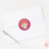 Chibi Cupid Ronde Sticker (Envelop)