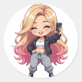 Chibi Cutie Ronde Sticker