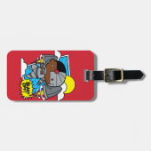 Chibi Cyborg Blast Off Bagagelabel (Voorkant horizontaal)