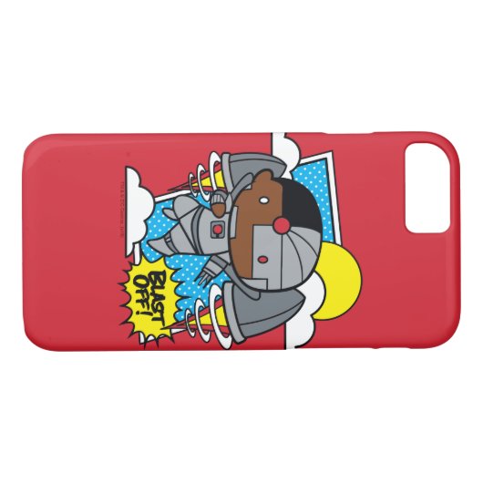 Chibi Cyborg Blast Off Case-Mate iPhone Case (Achterkant (Horizontaal))