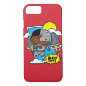Chibi Cyborg Blast Off Case-Mate iPhone Case (Achterkant)