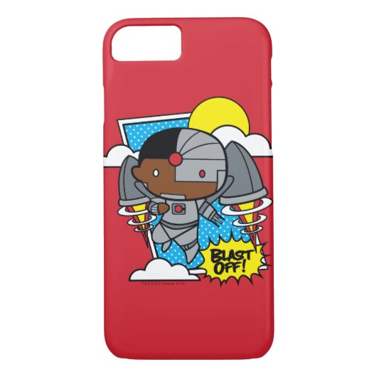 Chibi Cyborg Blast Off Case-Mate iPhone Case (Achterkant)