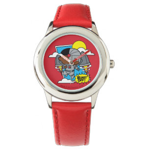 Chibi Cyborg Blast Off Horloge