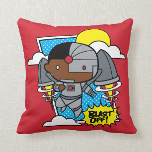 Chibi Cyborg Blast Off Kussen