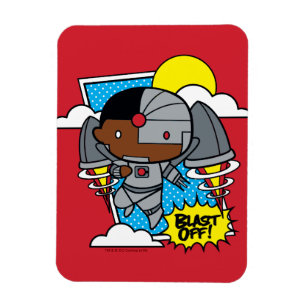 Chibi Cyborg Blast Off Magneet