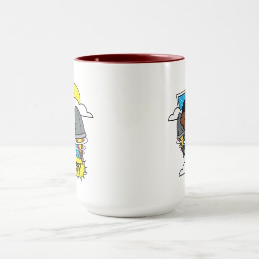 Chibi Cyborg Blast Off Mok (Midden)