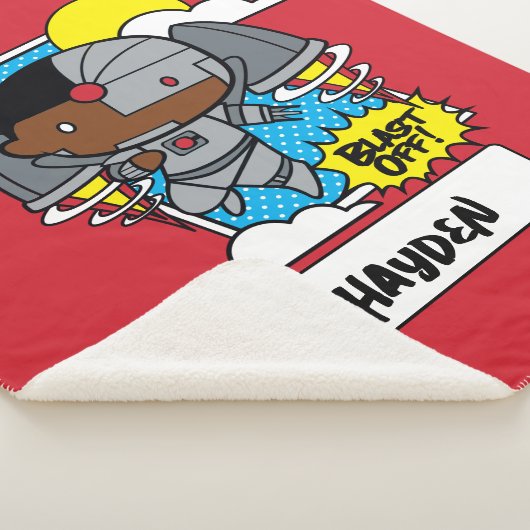 Chibi Cyborg Blast Off Sherpa Deken (3/4)