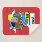 Chibi Cyborg Blast Off Sherpa Deken (Voorkant (horizontaal))