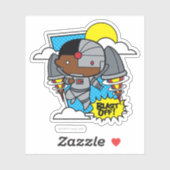 Chibi Cyborg Blast Off Sticker (Vel)