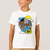 Chibi Cyborg Blast Off T-shirt (Voorkant)