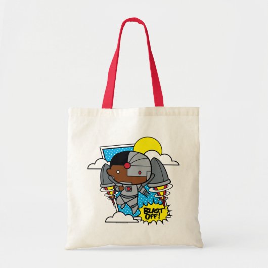 Chibi Cyborg Blast Off Tote Bag (Voorkant)
