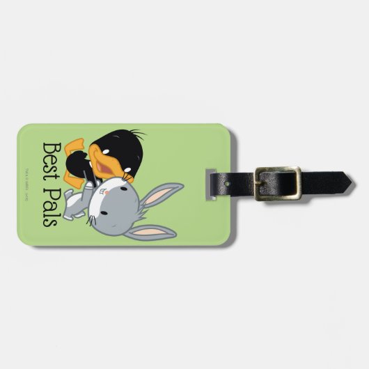Chibi DAFFY DUCK™ EN BUGS BUNNY™ Bagagelabel (Voorkant horizontaal)